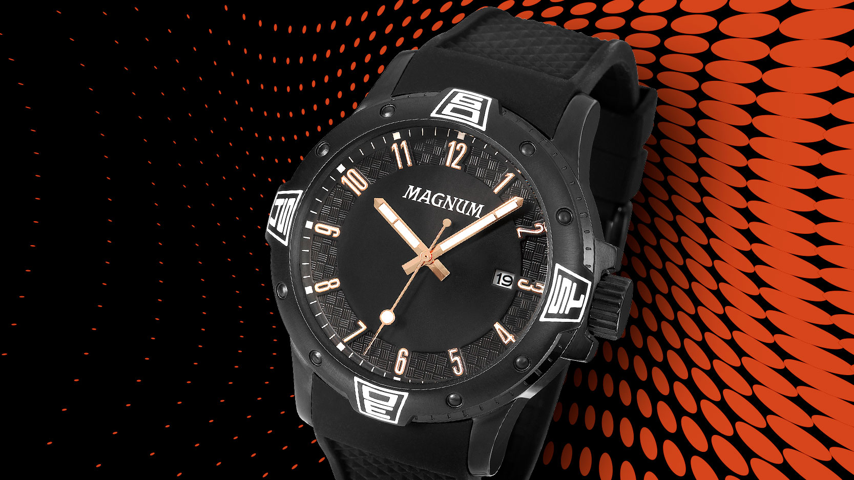 Conheça Magnum pulseira de silicone