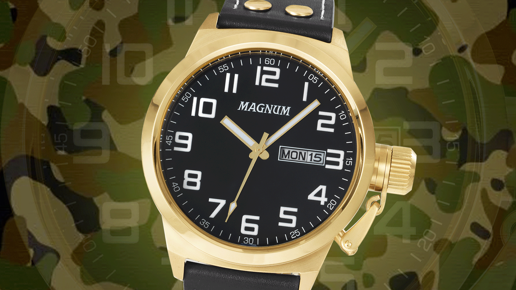 Atitude no pulso: relógio estilo militar